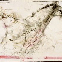 "Horse with Red Stripe," monotype © Bruce Waldman