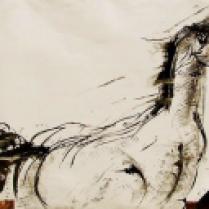 "Horse1," monotype © Bruce Waldman
