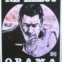 "Obama Poster," monotype © Bruce Waldman
