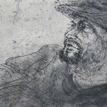 "Man in a Hat," etching © Bruce Waldman